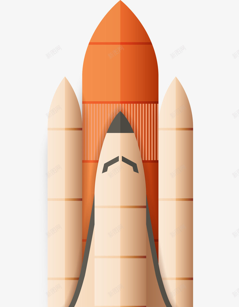橙色卡通火箭png免抠素材_新图网 https://ixintu.com 卡通火箭 太空 宇宙 橙色火箭 航天公司 装饰图案 飞翔