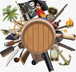 海盗船边框海盗船边框高清图片