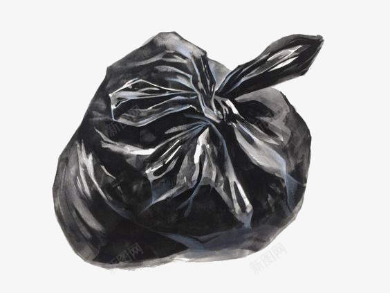 黑色垃圾袋png免抠素材_新图网 https://ixintu.com 垃圾袋免扣PNG 垃圾袋免扣元素 废品回收 环保 生活 生活垃圾