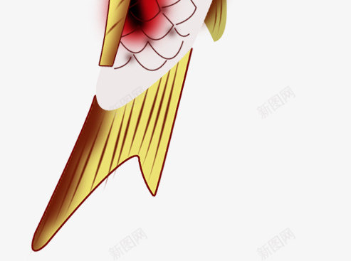 彩绘红色白色锦鲤png免抠素材_新图网 https://ixintu.com 图片 彩绘 白色 红色