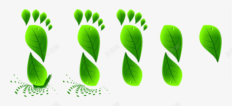 绿色光泽创意足印png免抠素材_新图网 https://ixintu.com 光泽 卡通 印记 可爱 绘画 绿色 足印 足印描绘 足迹