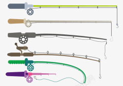钓鱼竿素材