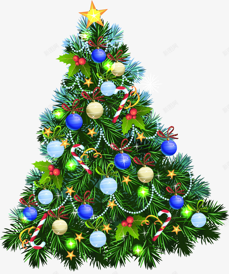 绿色节日圣诞树木装饰电商png免抠素材_新图网 https://ixintu.com 圣诞 树木 绿色 节日 装饰