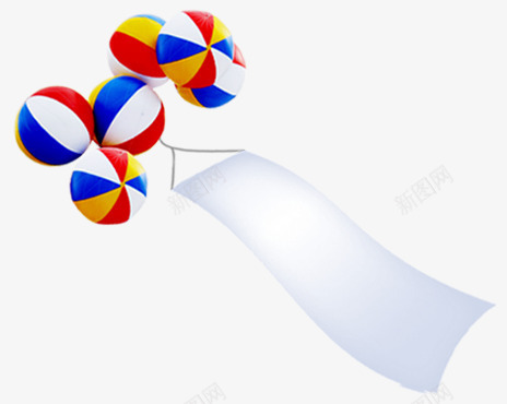 气球横幅png免抠素材_新图网 https://ixintu.com 卡通气球 横幅 气球