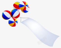 气球横幅素材