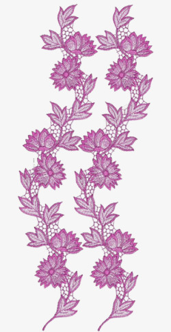 紫色花藤艺术图案素材