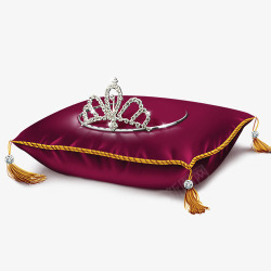 枕头和皇冠素材