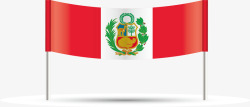 横幅样式秘鲁国旗素材