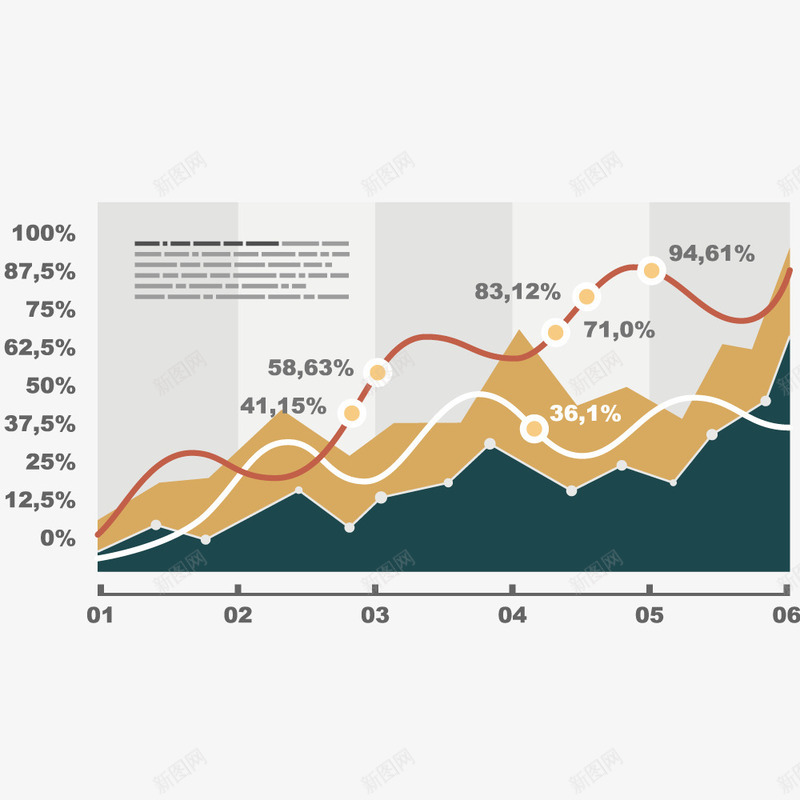 数据信息png免抠素材_新图网 https://ixintu.com 创意 形状 折线统计图 文案说明 时尚统计表格 装饰