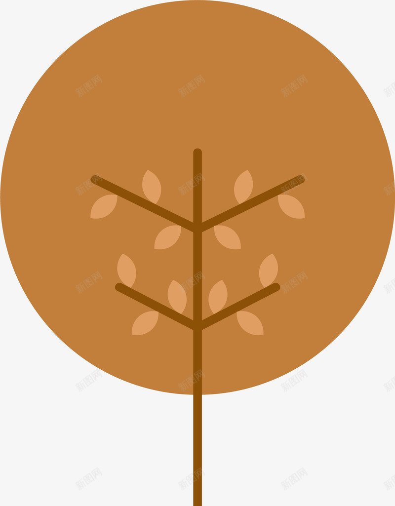 简单可爱的树png免抠素材_新图网 https://ixintu.com 树 树木 植物 装饰