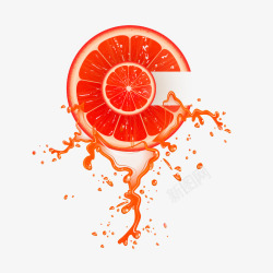 甜美橙色水果素材