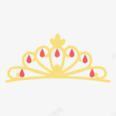 婚庆婚庆手绘皇冠图标图标