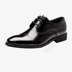 鞋子样式黑色男士商务皮鞋高清图片