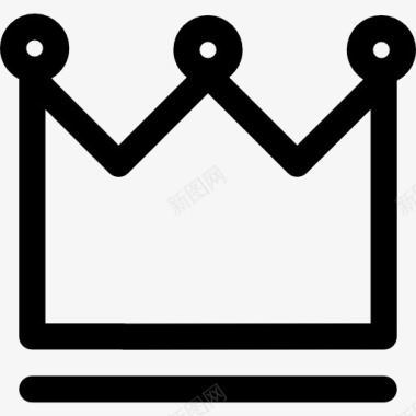 皇室皇冠变轮廓图标图标