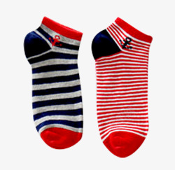 条纹童袜儿童条纹船袜高清图片