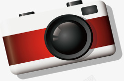 红白条纹照相机素材
