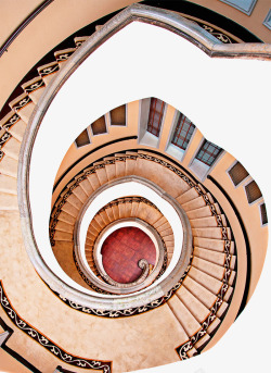 步梯间抽象古典室内旋转步梯高清图片