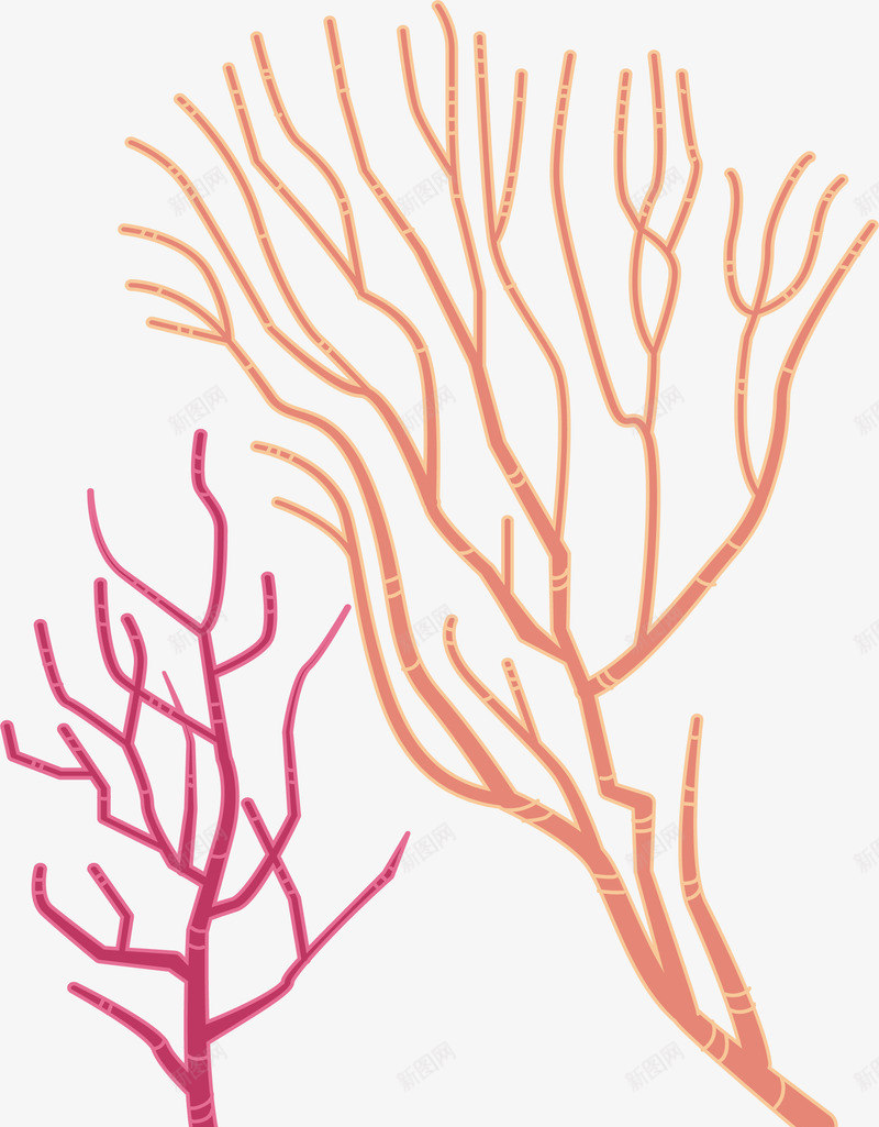 美丽的海洋珊瑚png免抠素材_新图网 https://ixintu.com 卡通珊瑚 深海珊瑚 珊瑚 矢量png 粉色珊瑚 美丽的珊瑚