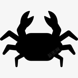 甲壳动物蟹图标高清图片