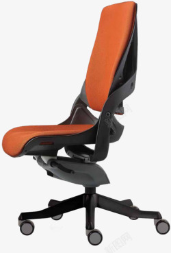 橙色旋转椅子素材