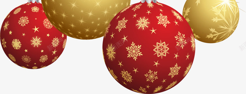 金色雪花圣诞球png免抠素材_新图网 https://ixintu.com 圣诞快乐 圣诞节 节庆彩球 节日挂饰 装饰图案 金色彩球