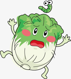 手绘白菜人物素材