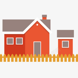 居民房彩色房子插画矢量图高清图片