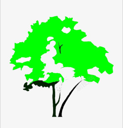 绿环保桃心树绿与黑的树高清图片