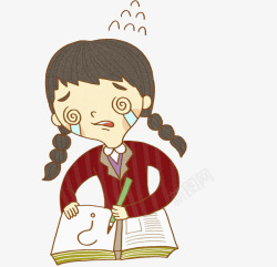 哭泣女孩素材