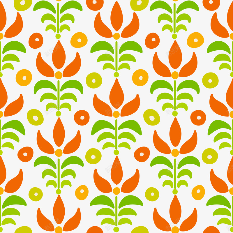 橙色花朵背景png免抠素材_新图网 https://ixintu.com 图案 植物 橙色 清新 背景 自然 花朵 边框纹理