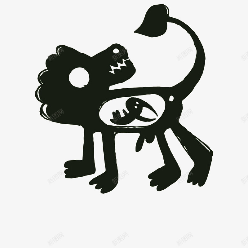 现代儿童装饰画图标png_新图网 https://ixintu.com 墙纸 文化艺术 狮子座 绘画书法