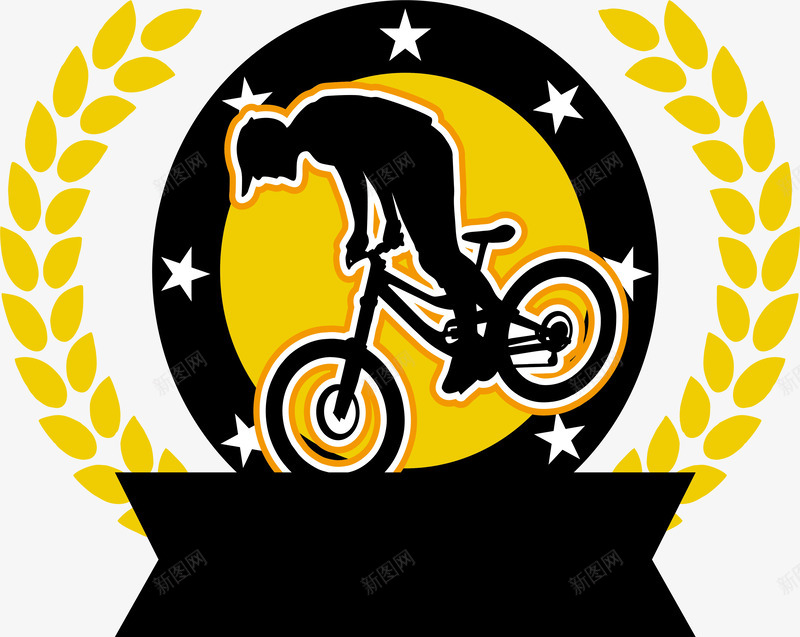 骑自行车的人物图标png_新图网 https://ixintu.com logo 人物设计 卡通 潮流 自行车人物 自行车比赛