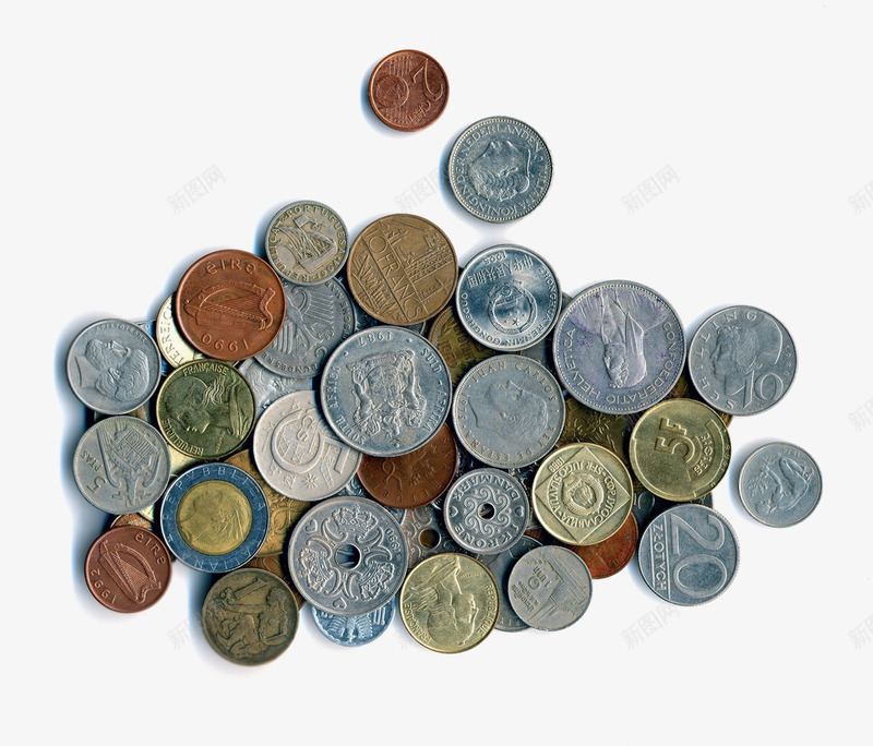 各种硬币png免抠素材_新图网 https://ixintu.com 硬币 金属质感 金色硬币 银色硬币