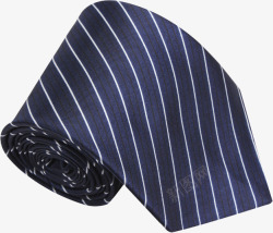 蓝白条纹商务领带素材