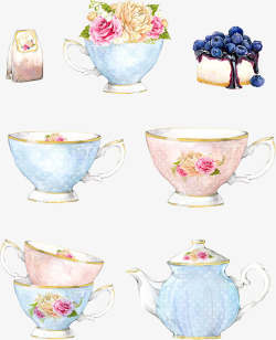 花卉茶壶花朵高清图片