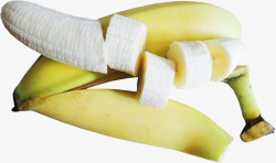 切成段的香蕉素材