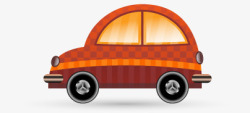 双门汽车橙色侧面汽车高清图片