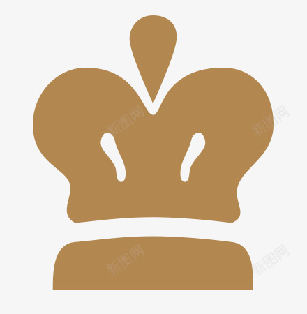 咖啡色之皇冠图标png_新图网 https://ixintu.com 咖啡 形状 皇冠 装饰