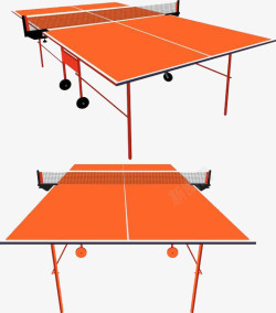 乒乓球台橙色乒乓球台高清图片