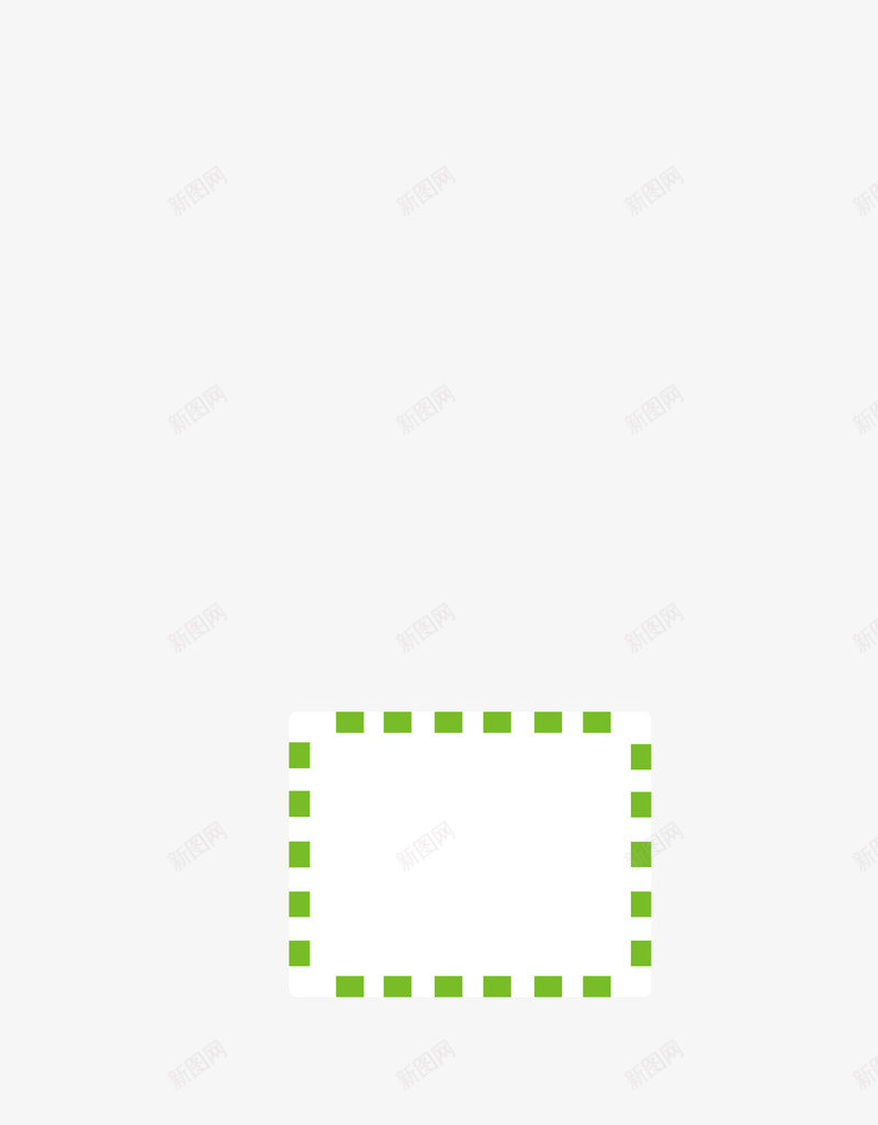 绿色条纹相框方png免抠素材_新图网 https://ixintu.com 方 条纹 相框 绿色