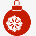 圣诞节红色扁平彩球图标png_新图网 https://ixintu.com 圣诞节 彩球 扁平 红色