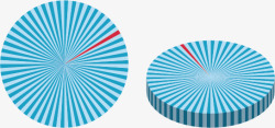 创意立体分布饼形图素材