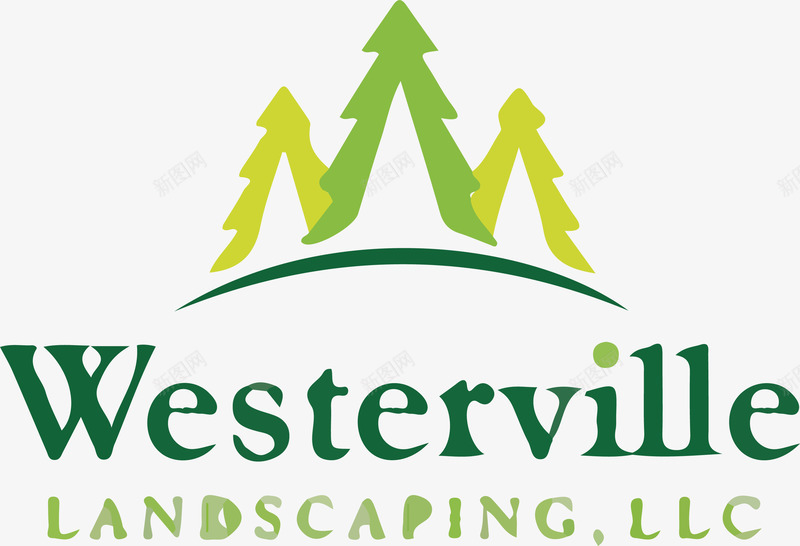 简易圣诞树矢量图图标ai_新图网 https://ixintu.com logo logo在线制作 westerville 产品标志 创意 树LOGO 树木 绿色 英文 矢量图