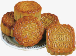 中秋节各种味道的月饼素材