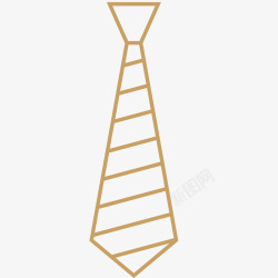 条纹领带插画矢量图素材