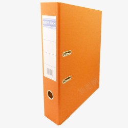 资料袋橙色文件夹高清图片