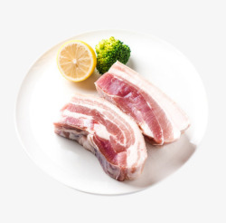西班牙天然谷饲猪肉丹麦皇冠天然谷饲五花肉高清图片