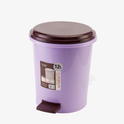 时尚紫色垃圾桶素材