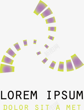 旋转的互联网公司logo矢量图图标图标