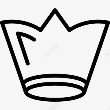 皇冠的轮廓变的线图标图标